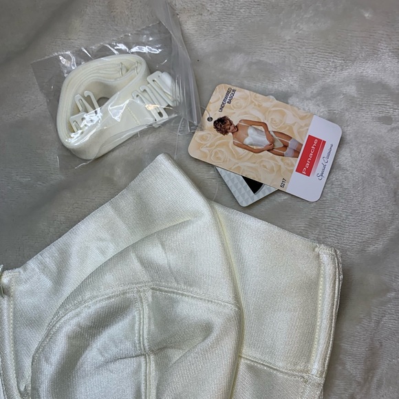 Panache Special Occasions Strapless Convertible corset bustier garters in ivory - Picture 5 of 7